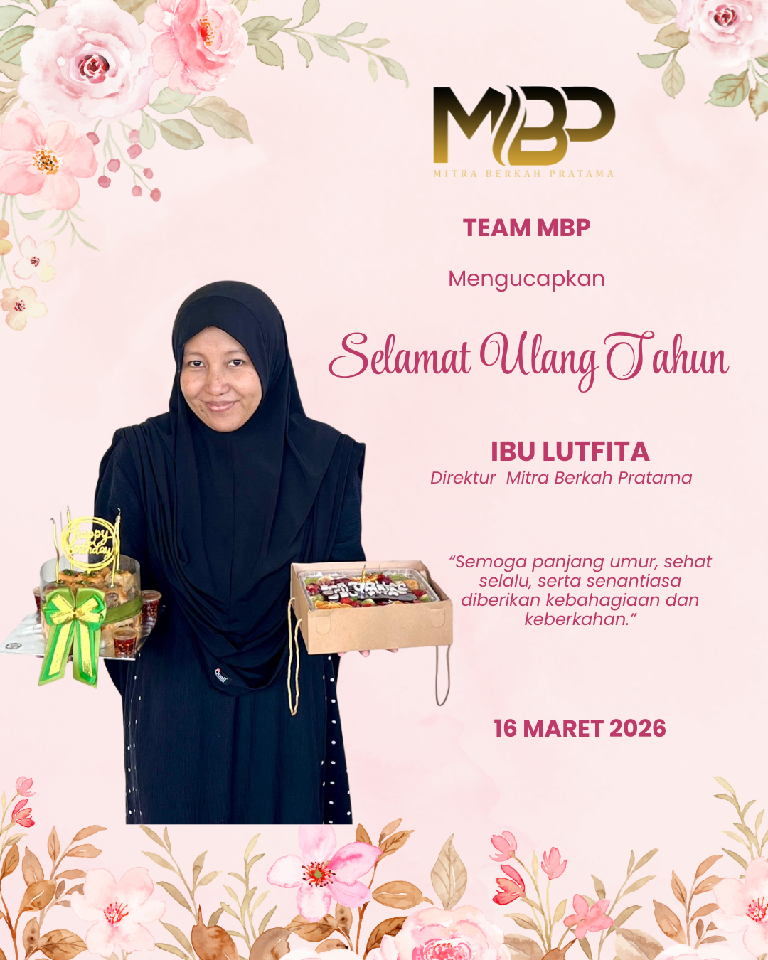 Surprise Ulang Tahun Untuk Bu Lutfita : 16 Maret 2026