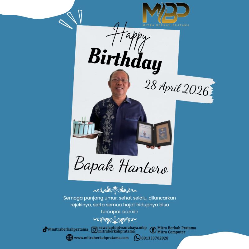 Hari Lahir Bapak Hantoro : 28 April 2026